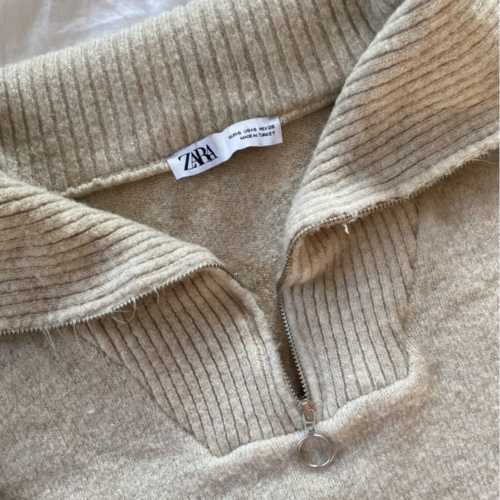 Zara Quarter Zip Sweater